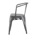 Bolero Bistro Curve Fauteuils Gunmetal (lot de 4)