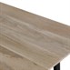 Table à manger avec plateau en bois de manguier lisse et piètement noir Bolero Bistro 1450 mm