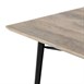 Table à manger avec plateau en bois de manguier lisse et piètement noir Bolero Bistro 1450 mm