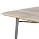 Table à manger avec plateau en bois de manguier lisse et piètement gris acier Bolero Bistro 1450 mm