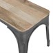 Banc d'intérieur avec assise en bois de manguier et cadre gris acier Bolero Bistro 1000 mm (lot de 2)