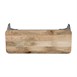 Banc d'intérieur avec assise en bois de manguier et cadre gris acier Bolero Bistro 1000 mm (lot de 2)