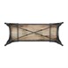Banc d'intérieur avec assise en bois de manguier et cadre gris acier Bolero Bistro 1000 mm (lot de 2)