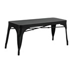 Bancs en métal noir Bolero Bistro 1000 mm (lot de 2)