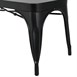 Bancs en métal noir Bolero Bistro 1000 mm (lot de 2)