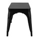 Bancs en métal noir Bolero Bistro 1000 mm (lot de 2)