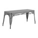 Bancs en métal gris acier Bolero Bistro 1000 mm (lot de 2)