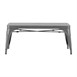 Bancs en métal gris acier Bolero Bistro 1000 mm (lot de 2)