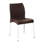 Chaises en polyrotin Bolero Elements marron (lot de 4)