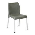 Chaises en polyrotin Bolero Elements vert olive (lot de 4)