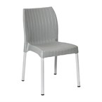 Chaises en polyrotin Bolero Elements grises (lot de 4)