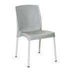 Chaises en polypropylène Bolero Elements grises (lot de 4)