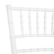 Chaises Bolero Chiavari en polypropylène blanches (lot de 4)