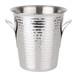 Seau à vin évasé martelé en acier inoxydable Olympia 4,3 L