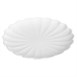 Assiettes festonnées Olympia Bloom blanches 175 mm (lot de 6)