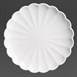 Assiettes festonnées Olympia Bloom blanches 175 mm (lot de 6)