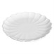 Assiettes festonnées Olympia Bloom blanches 226 mm (lot de 6)