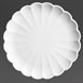 Assiettes festonnées Olympia Bloom blanches 226 mm (lot de 6)