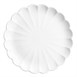Assiettes festonnées Olympia Bloom blanches 276 mm (lot de 4)