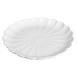 Assiettes festonnées Olympia Bloom blanches 276 mm (lot de 4)