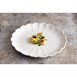 Assiettes festonnées Olympia Bloom blanches 276 mm (lot de 4)