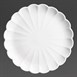 Assiettes festonnées Olympia Bloom blanches 276 mm (lot de 4)