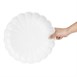 Assiettes festonnées Olympia Bloom blanches 276 mm (lot de 4)