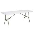 Table pliante rectangulaire Bolero blanche 1,8m