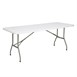 Table pliante rectangulaire Bolero blanche 1,8m