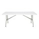 Table pliante rectangulaire Bolero blanche 1,8m