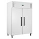 Armoire réfrigérée positive blanche Polar série G 2 portes 1 152L