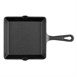 Plat carré en fonte avec poignée Olympia 155x225mm
