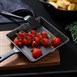 Plat carré en fonte avec poignée Olympia 155x225mm