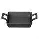 Plat carré en fonte avec anses Olympia 130x130mm
