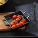 Plat carré en fonte avec anses Olympia 130x130mm
