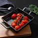 Plat carré en fonte avec anses Olympia 130x130mm