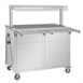 Buffet central mobile avec plaque chauffante Buffalo 