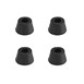 Pieds en caoutchouc noir Buffalo (lot de 4)