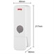 Distributeur de douche simple Jantex blanc