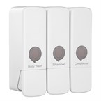 Distributeur de douche triple Jantex blanc