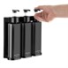 Distributeur à pompe triple pour douche Nisbets Essentials