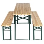 Ensemble brasserie table et bancs Bolero 1770x500mm