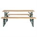 Ensemble brasserie table et bancs Bolero 1770x500mm