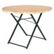Ensemble brasserie table ronde et bancs Bolero 1670x460mm