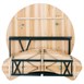Ensemble brasserie table ronde et bancs Bolero 1670x460mm