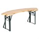 Ensemble brasserie table ronde et bancs Bolero 1670x460mm