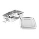 Récipient réutilisable en inox pour plats à emporter Fiesta 180x120mm