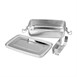 Récipient réutilisable en inox pour plats à emporter Fiesta 180x120mm