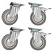 Roulettes standard et avec frein Buffalo (lot de 4) 