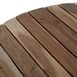 Ensemble table de pique-nique ronde Acacia avec bancs Bolero